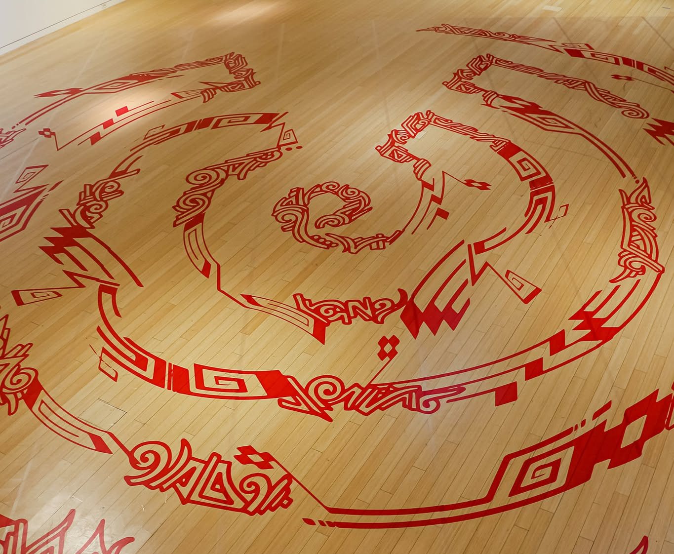 Floor graphic install detail by A&M Graphics in Arizona