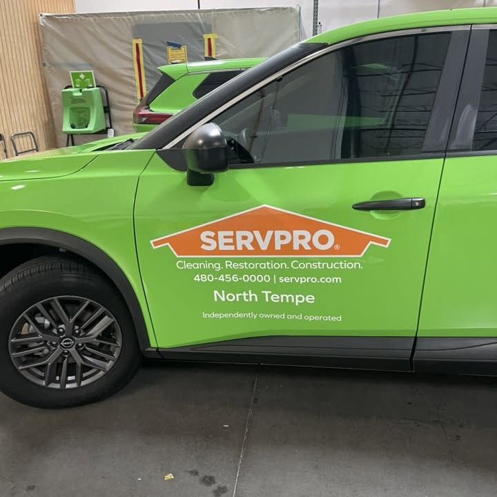 SERVPRO North Tempe commercial van graphics by A&M Graphics in Arizona